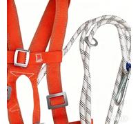 Harnais De Sécurité - Soie Haute Résistance 300cm | Harnais D'Escalade | Kit Anti-Chute | Équipement Durable Avec Longue Corde Pour Protection Sécurisée, Idéal Pour Aventures, Construction Et Sauvetag