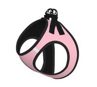 Harnais de taille moyenne pour chien - Petite taille, couleur unie imprimé rose, réglable pour chats et chiens, parfait pour la promenade en plein air