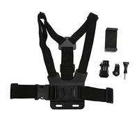 Harnais de Téléphone, Harnais de Poitrine, Selfies, Support de Poitrine, Angle Réglable, élastique Réglable avec Porte-Clamp/Holder de Téléphone Portable