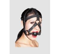 Harnais de Tête en Cuir avec Bâillon