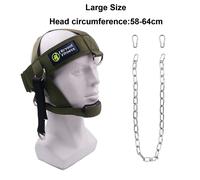 Harnais De Tête Et De Cou Pour L'entraînement D'haltérophilie,Divers Entraînements,Sangle Réglable,Mentonnière,Force,Équipement D'entraînement De Musculation - Type Large Green Chain