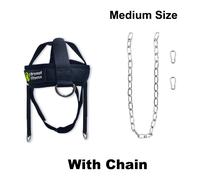 Harnais De Tête Et De Cou Pour L'entraînement D'haltérophilie,Divers Entraînements,Sangle Réglable,Mentonnière,Force,Équipement D'entraînement De Musculation - Type Black With Chain