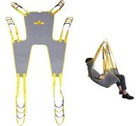 Harnais De Toilette pour Lève-Personne Écharpe de levage en maille pour patient - Sangle de levage intégrale respirante avec support de tête - Capacité de 230 kg (M)