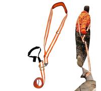 Harnais de traction pour cerf - Corde de traction pour cerf - Sangle de remorquage réfléchissante - Longueur réglable avec poignée - Accessoires de chasse - Corde de traction pour chasseurs