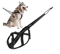 Harnais de traction pour chien - 1 harnais de course réfléchissant pour chien - 40 à 55 cm - Sangle confortable et réglable pour l'entraînement de luge, la marche, les exercices de traction et les