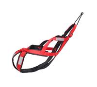 Harnais de traction réglable pour chiens pour les grandes races Bande de poitrine réfléchissante pour le vélo et le ski Plein air Réglable Gouvernance chien