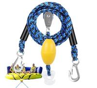 Harnais De Traction Tubing,Supporte Jusqu'À 4 Utilisateurs, Attache Traction,avec Crochet Et Poulie Pivotante 360° Harnais De Remorquage Ski Nautique - pour Bouée, Bar Flottant Gonflable, Kayak, Ski