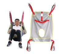 Harnais de Transfert Lève-Personne - Maille Intégrale Ouverture Toilette pour Douche et Soins - Support Ajustable Patient jusqu’à 230 kg