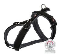 Harnais de trekking premium 62-74 cm/25 mm noir/gris.