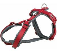 Harnais de trekking Trixie Premium, L : 70-85 cm/ 25 mm, rouge/graphite