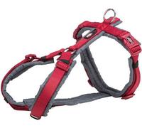 Harnais de trekking Trixie Premium, M-L : 62-74 cm/ 25 mm, rouge/graphite