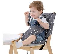 Harnais de voyage Siège Bébé Chaise haute portable pour Voyage Siège bébé avec harnais de sécurité Pochette Parent Must Haves Baby Travel Esse (etoile)