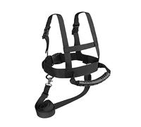 Harnais d'Entraînement de Ski Enfants , Ceinture Corde de sécurité de Ski Snowboard Cordes de Protection en Nylon Ceinture d'Epaule de Ski Amortissement pour Patinage Snowboard Roller Noir 20x20.5x6cm
