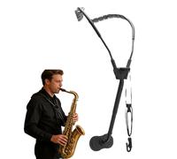 Harnais d'épaule pour saxophone adulte, sangle de cou confortable avec crochet en métal en aluminium, support de saxophone pour saxophone alto, sax ténor, sax soprano, pour longues sessions