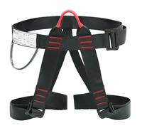Harnais d'escalade : ceinture de sécurité moyenne durable pour l'escalade sportive, la spéléologie et les opérations de sauvetage | Sangles confortables et réglables, idéales pour hommes, femmes et