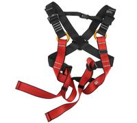 Harnais d'escalade intégral pour enfants en polyester noir et rouge, ceinture de sécurité pour la protection