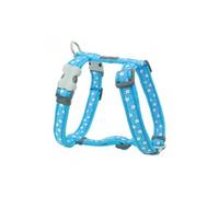- harnais design pour chien - bleu étoiles blanches - m
