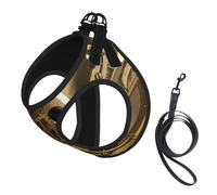 Harnais d'été pour chien avec engrenages Steampunk Cool - Doux et léger - Respirant - Réfléchissant pour une promenade facile