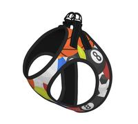 Harnais d'été pour chien avec impression balle de sport, gilet léger et respirant, réfléchissant pour une marche facile