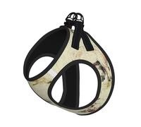 Harnais d'été pour chien avec impression de fond de cochon, gilet léger et doux, harnais respirant réfléchissant pour une promenade facile