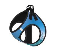 Harnais d'été pour chien avec imprimé pingouin heureux dans l'eau, gilet léger et respirant, réfléchissant pour une promenade facile