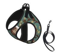Harnais d'été pour chien avec laisse réglable et réfléchissant Motif branches d'arbre hibou