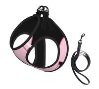 Harnais d'été pour chien imprimé cochon mignon, gilet léger et respirant, réfléchissant pour une promenade facile