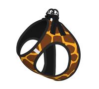 Harnais d'été pour chien imprimé girafe - Doux et léger - Respirant - Réfléchissant pour une promenade facile