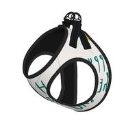 Harnais d'été pour chien imprimé Happy Fathers Day By Son - Doux et léger - Harnais réfléchissant pour une promenade facile