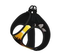 Harnais d'été réfléchissant avec imprimé floral jaune pour chiens et chats de petite, moyenne et grande taille