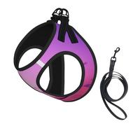 Harnais d'été réfléchissant avec motif arbre tropical rose pour chiens et chats de petite, moyenne et grande taille