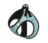 Harnais d'été réfléchissant avec motif marbré à l'huile dorée pour chiens et chats de petite, moyenne et grande taille
