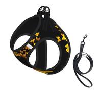 Harnais d'été réfléchissant avec motif tournesol et papillons pour chiens et chats de petite, moyenne et grande taille