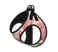 Harnais d'été réfléchissant avec motif tulipes roses pour chiens et chats de petite, moyenne et grande taille