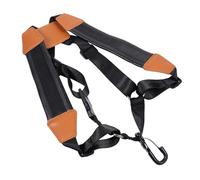 Harnais Double pour Saxophone, Bandoulière Rembourrée Réglable, Noir | Cuir et Métal, Boucles Ajustables, de Tension, Pratique Musicale, Répétition en Groupe