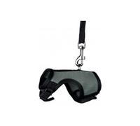 TRIXIE Harnais souple avec laisse de 1,20 m - pour petits animaux - tour de ventre réglable en continu entre 12 - 18 cm - fermeture velcro et encliquetable - différentes couleurs - choix aléatoire - 61511