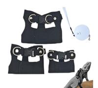 Harnais Dragon Barbu - Gilet de marche réglable en cuir PU, ensemble de laisses de traction douces | Tenue d'entraînement confortable avec corde de plomb pour les voyages quotidiens des animaux de