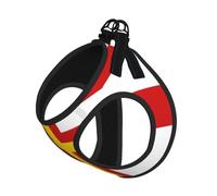 Harnais drapeau des îles de Guernesey pour chien avec sangles réfléchissantes et boucles à dégagement rapide Convient aux petits chats et chiens