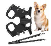 Harnais élévateur pour chiens - Support pour jambes avec bandoulière rembourrée, gilet respirant pour animaux de compagnie âgés avec poignée de levage pour activités extérieures