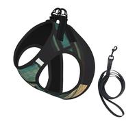 Harnais en bois avec laisse pour petit chien imprimé étoile de mer - Harnais pour chien de petite taille