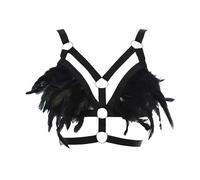 Harnais en fil multicolore pour femme avec reliure à ressorts, lingerie séduisante, Noir , taille unique