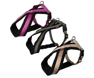 Harnais en nylon Trixie Premium rembourré, 45-70cm/25mm, graphite