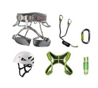 Harnais escalade avec harnais de poitrine Ocun Via Ferrata Twist+Shard Gris M/XL