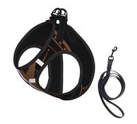 Harnais et Laisse Anti-Traction Adventure Await Compass pour Chien, Gilet réfléchissant Ajustable pour Petits Chiens, Harnais en Maille Respirante pour Chiots, idéal pour Les promenades et la Randonn