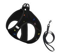 Harnais et Laisse Anti-Traction pour Chien, idéal pour l'escalade, avec Gilet réfléchissant Ajustable pour Petits Chiens et Harnais en Maille Respirante pour Chiots, Parfait pour Les promenades et la