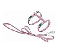 Harnais et laisse de 1.10 mètre, couleur rose clair, pour chat. - Flamingo Pet Products - FL-1031209 Rose G