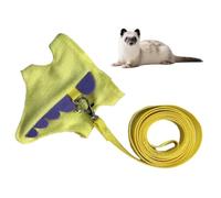 Harnais Et Laisse De Furet - 5.12-7,87 Pouces Small Bunny Harness Et Laisse Set | Accessoires De Trucs De Furet Doux Mignons pour Chatons, Chinchilla, Marche Quotidienne, Extérieur Et Aventure