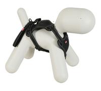 Zolux Easy Ride Harnais pour Chiens, Laisse Enrouleur Intégrée 1,3m, Taille L, Noir, Bandes Réfléchissantes, Tissu Respirant, pour Chiens 33-55kg