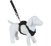 Harnais et laisse enrouleur intégré XS noir pour petit chien max 9 kg - zolux