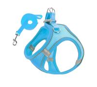 Harnais et laisse pour chat - Combinaison harnais en maille et laisse pour chien - Gilet réfléchissant pour chiots, chatons, chats - Pour les voyages en voiture, l'entraînement en voiture, les visites